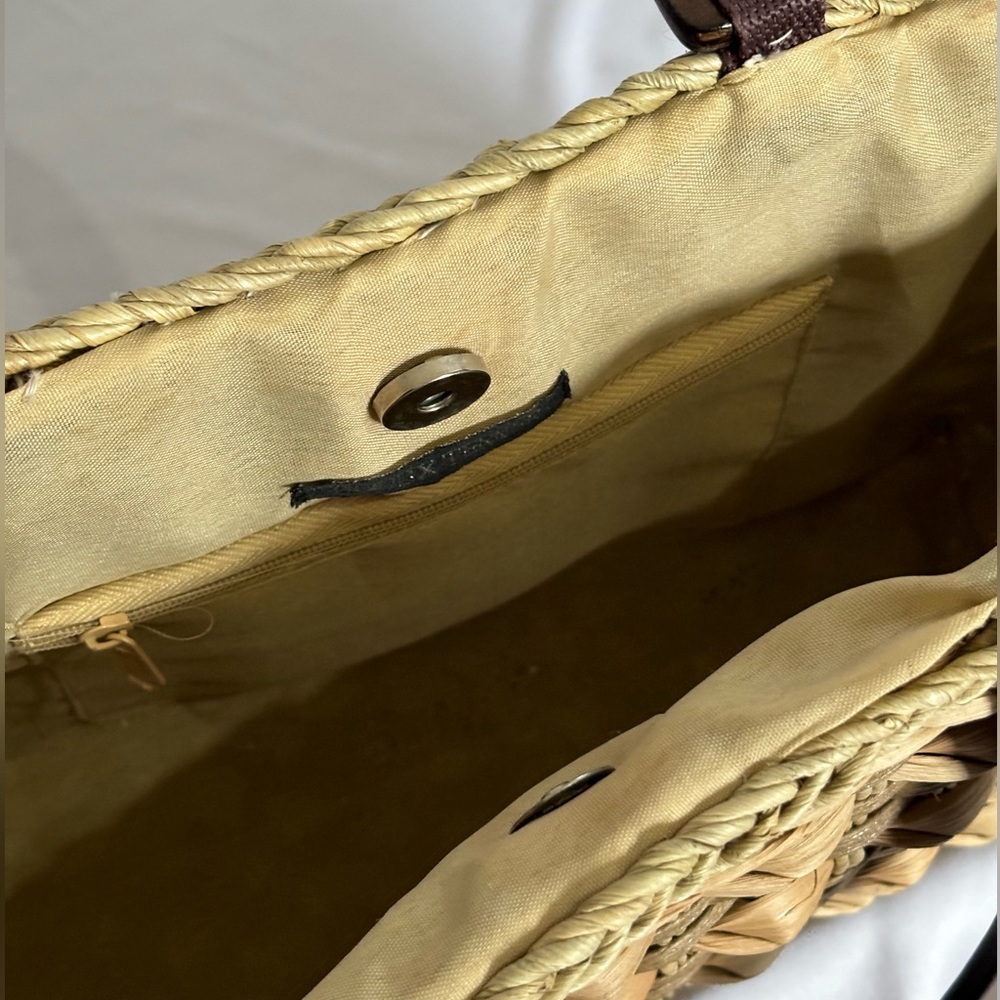 Straw Beach Bag - Picture 2 of 2